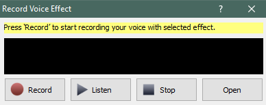 Запись звука в Voxal Voice Changer