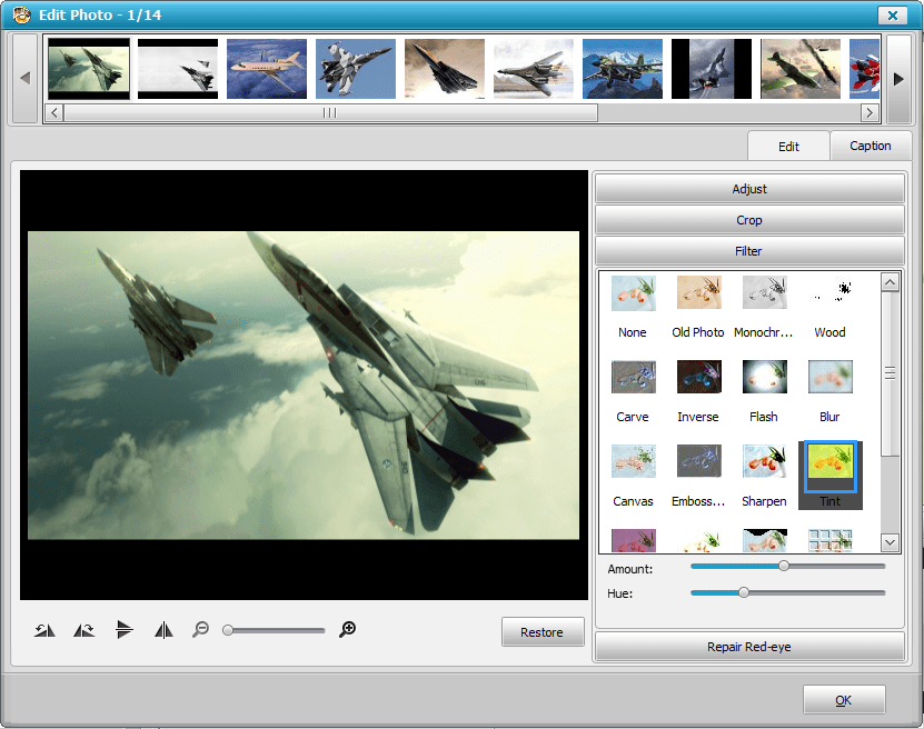 4.фильтры в wondershare  DVD Slideshow Builder Deluxe