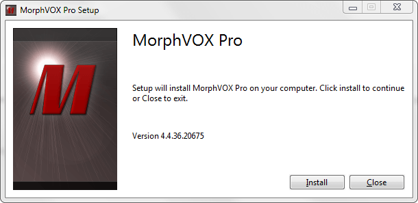 Установка MorphVox Pro 3