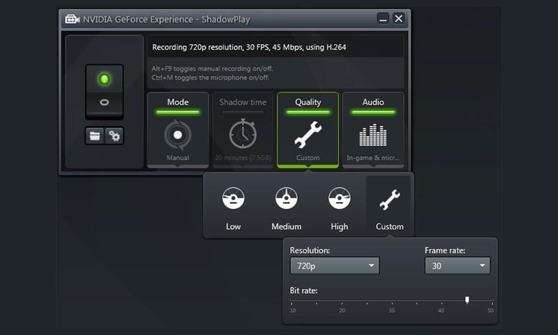 ShasowPlay в nVidia GeForce Experience