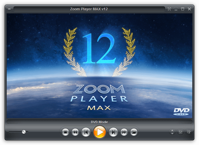Главное меню в Zoom Player Max 