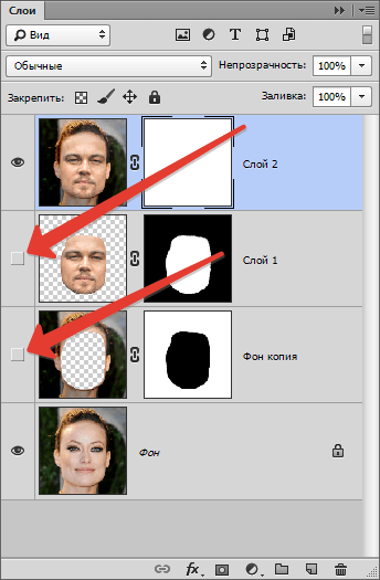 Как поменять лицо в Фотошопе