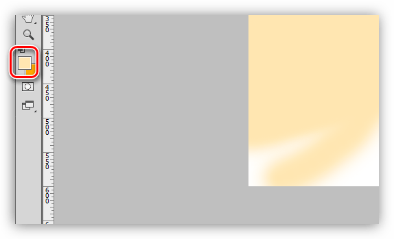 Основной цвет инструмента Кисть для закрашивания фона в Фотошопе