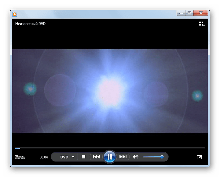 Видео открыто в программе Windows Media Player