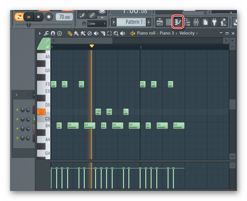 создание мелодии FL Studio