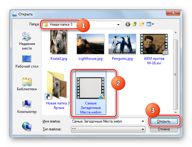 Окно открытия файла в программе Universal Viewer