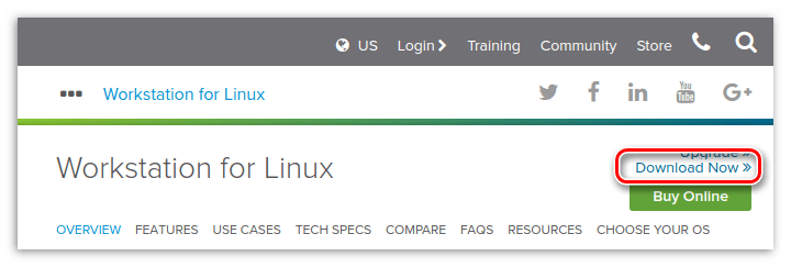загрузка виртуальной машины vmware на linux