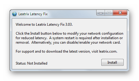 Утилита Leatrix Latency Fix