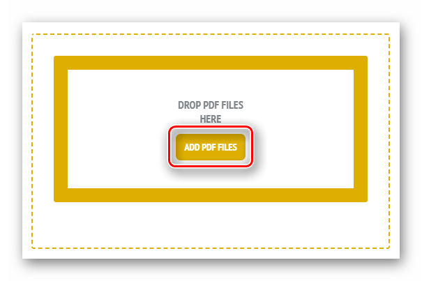 Кнопка выбора файла для его загрузки на сайте Jinapdf