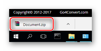 Загруженый посредством браузера документ на сайте Go4convert