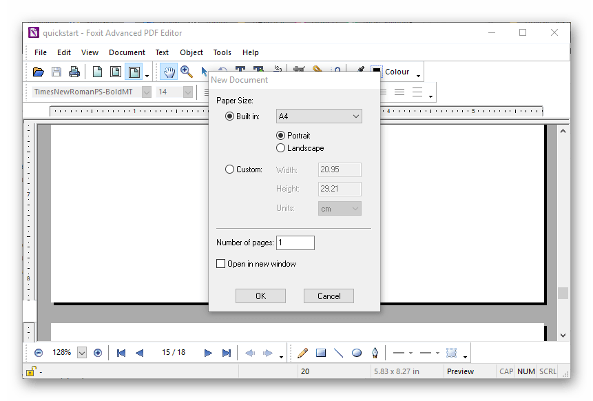 Создание в Foxit Advanced PDF Editor