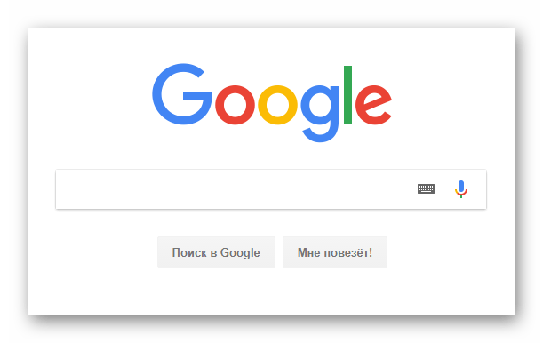 Процесс перехода на главную страницу поисковой системы Google в браузере