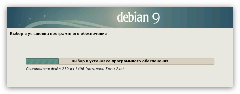 загрузка дополнительного по и графической среды ос при установке debian 9