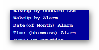 Процесс отключения параметра WakeUp by Alarm в меню BIOS на компьютере
