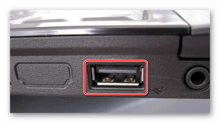 USB порт для подключения устройств