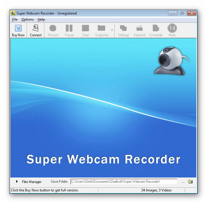Использование программы Super Webcam Recorder для записи видео с веб-камеры
