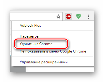 Процесс удаления расширения AdBlock из браузера Google Chrome