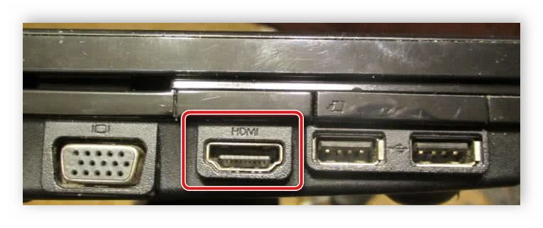 Разъем HDMI на ноутбуке