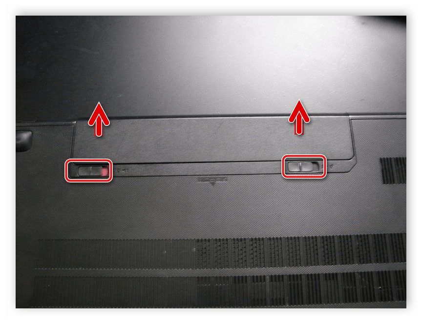 Снятие батареи ноутбука Lenovo G500