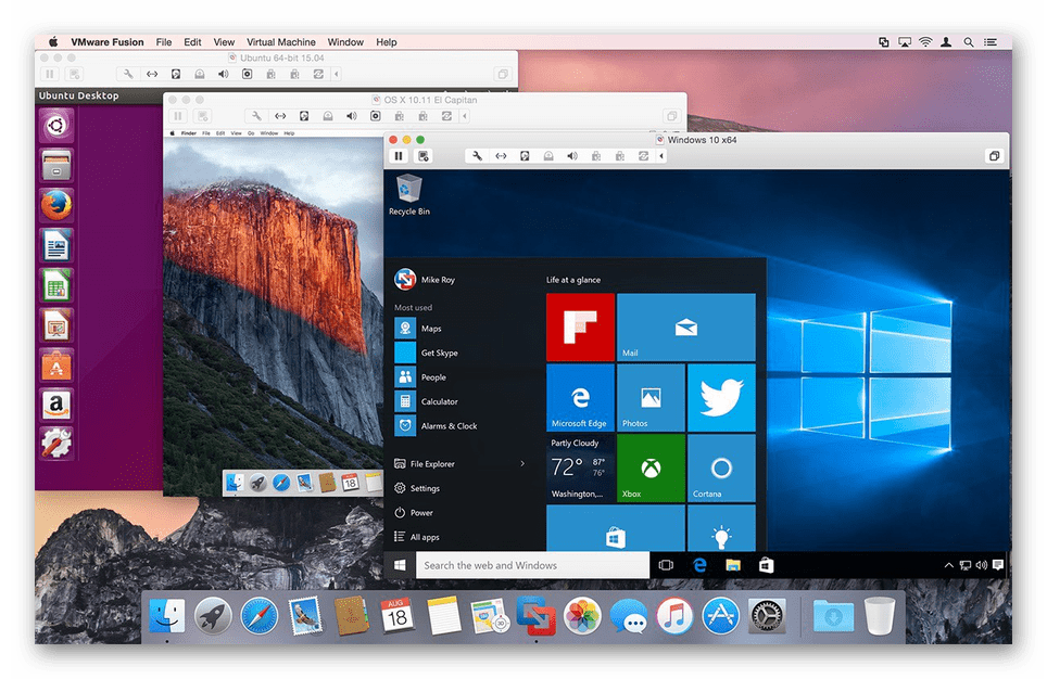 Гостевые операционные системы в виртуальной машине VMware Fusion для macOS