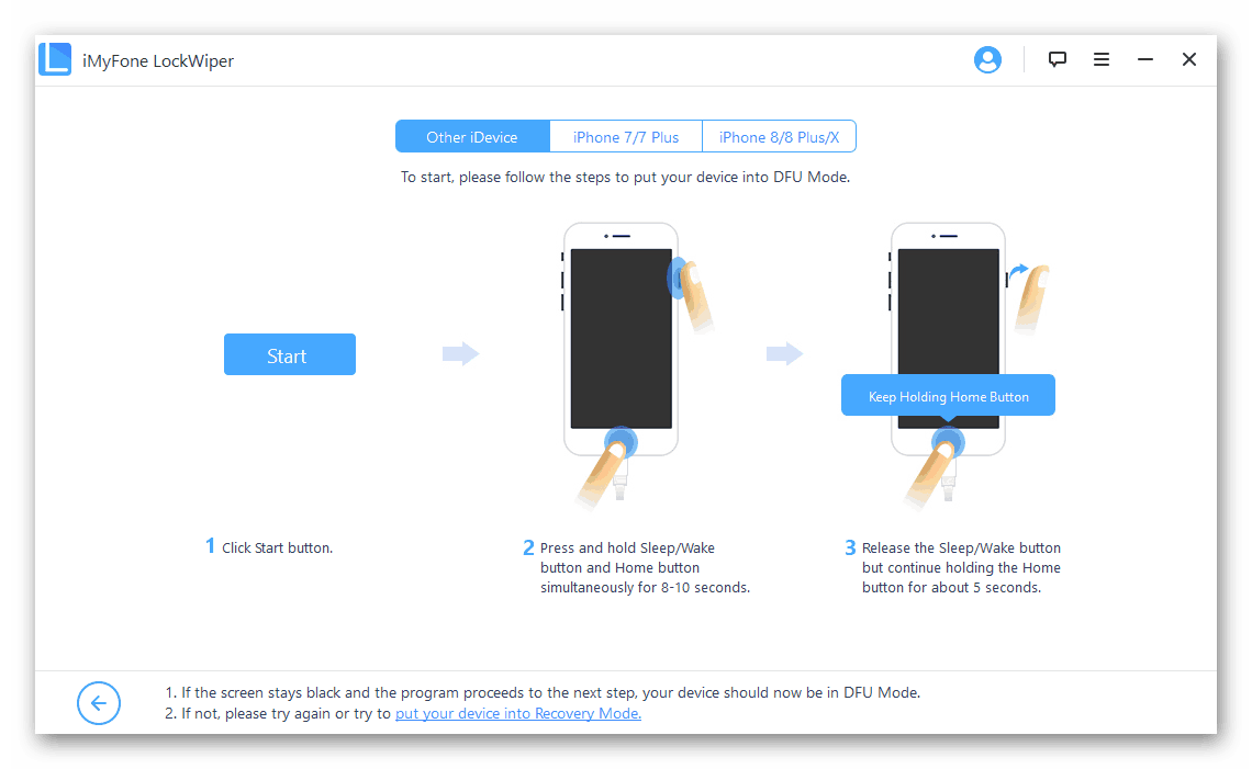 Инструкция по использованию программы iMyFone LockWiper