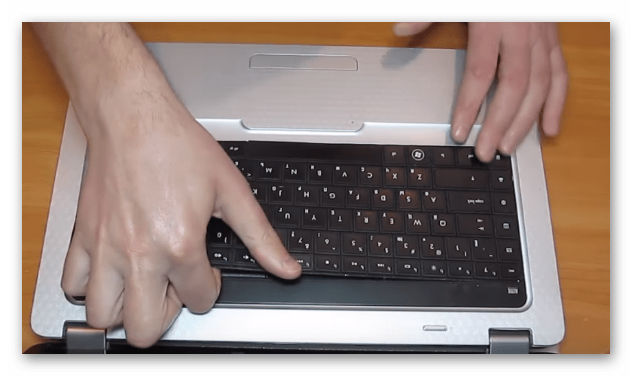 Снятие клавиатуры с ноутбука HP G62
