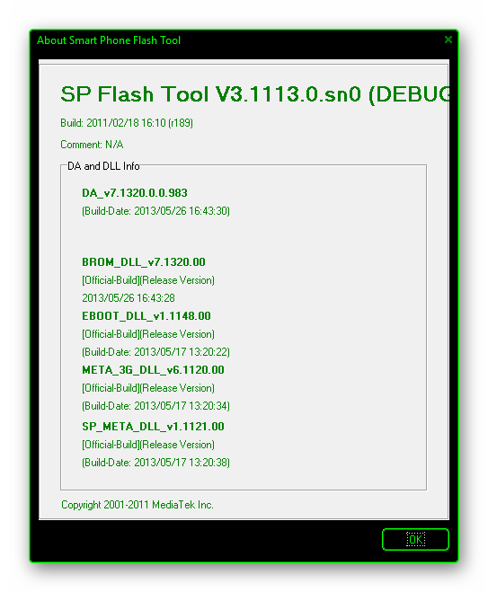 Alcatel POP C5 OT-5036D модифицированная версия SP Flash Tool v3.1113 для прошивки телефона