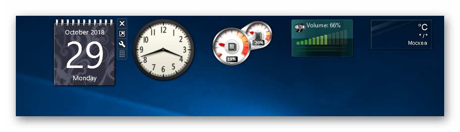 Гаджеты от Desktop Gadgets на Windows 10