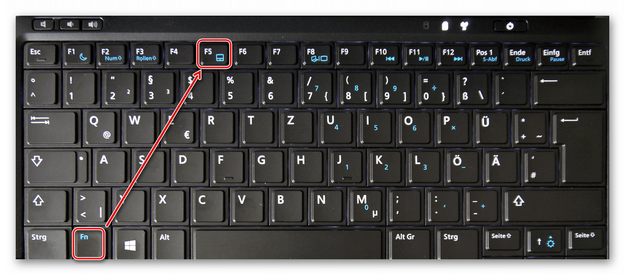 Горячие клавиши для включения и отключения тачпада ноутбука