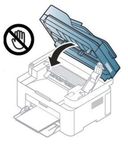 Закрытие модуля сканера лазерного принтера компании Samsung