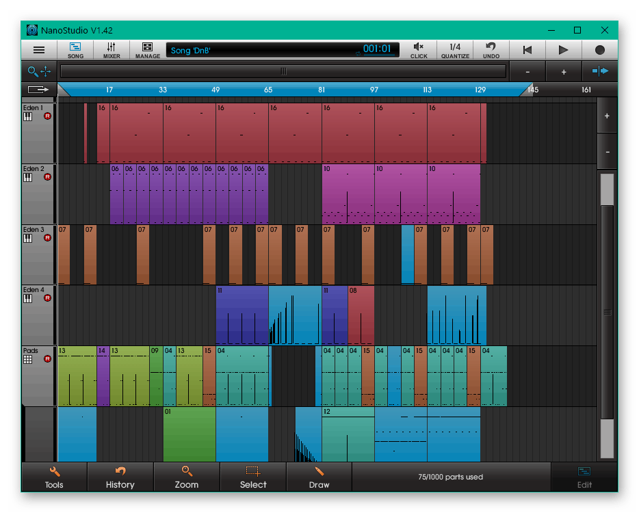 Программа для создания музыки на компьютере NanoStudio
