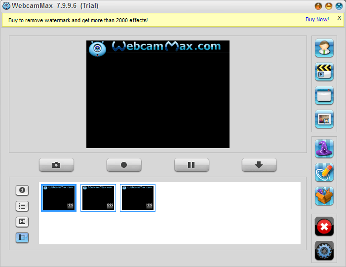 Записанные видео в WebcamMax для статьи Как записать видео с веб-камеры