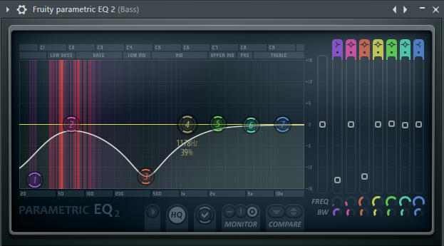 Эквалайзер для баса в FL Studio