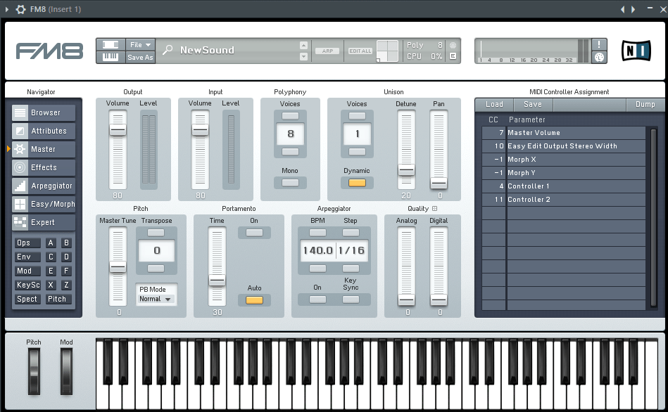 FM8 VST плагин в FL Studio