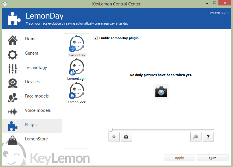 KeyLemon Скриншоты