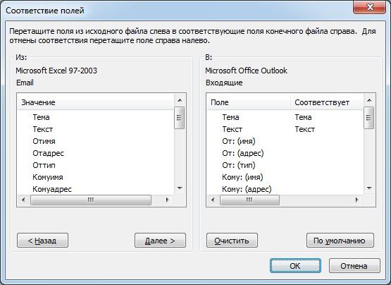 Экспортировать контакты из gmail в Outlook и как импортировать контакты из CSV-файла в Outlook