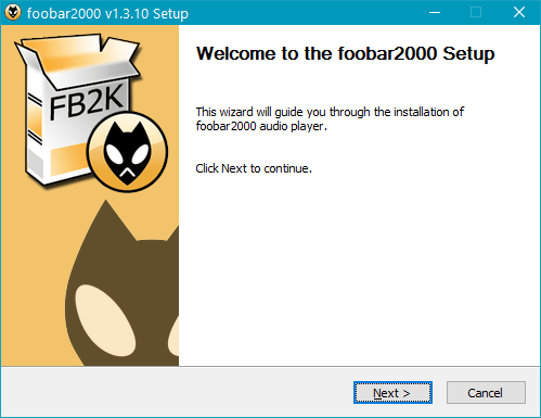 Установка Foobar2000