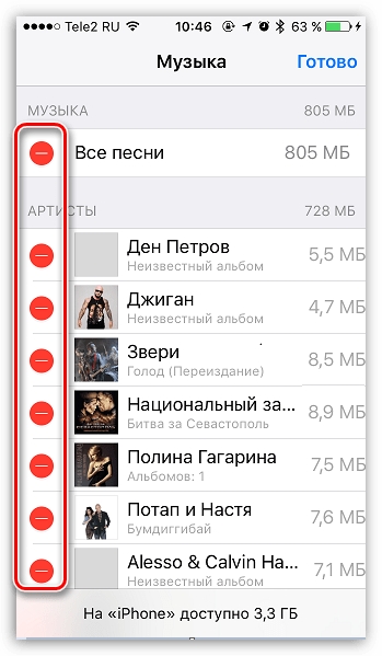 Как удалить музыку с Айфона через Айтюнс