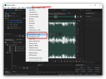 Как смикшировать звук в adobe audition