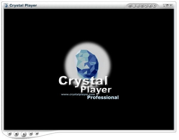 Главное меню в CrystalPlayer