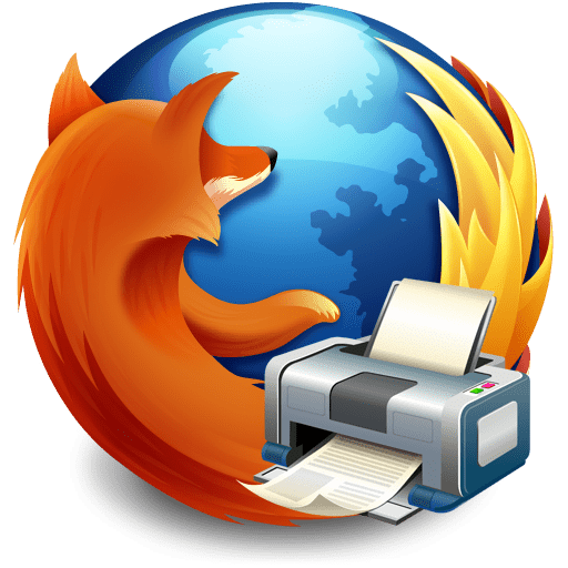 Firefox вылетает при печати страницы