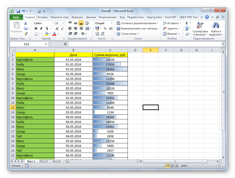 Условное форматирование в Microsoft Excel