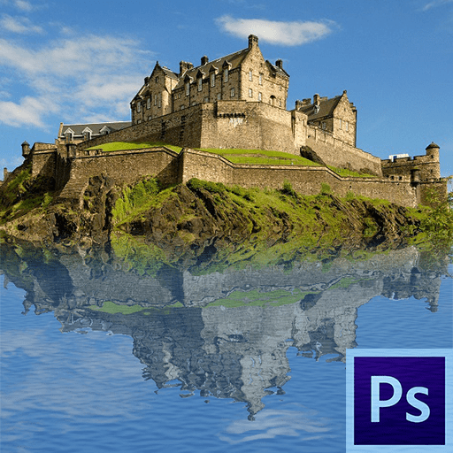 Как сделать отражение в воде в Фотошопе
