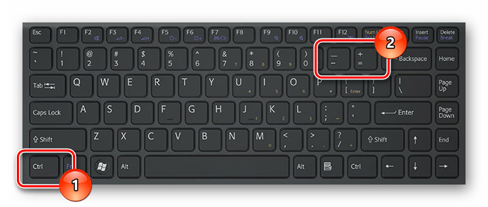 Использование сочетания клавиш на клавиатуре для увеличения шрифта ВКонтакте