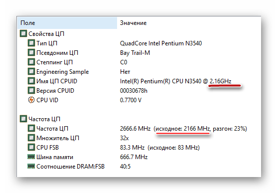 Как посмотреть какая частота у процессора на windows 10