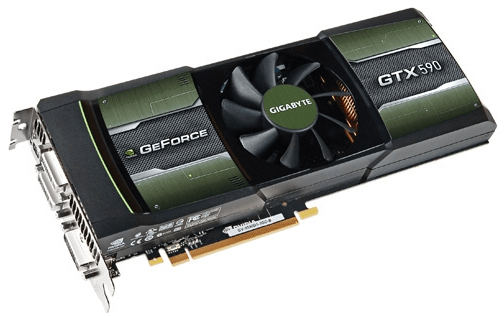 Видеокарта пятисотой серии Nvidia GTX 590