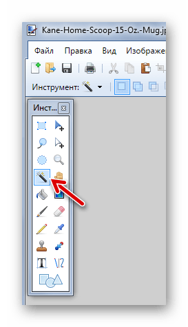 Выбор Волшебной палочки в Paint.NET