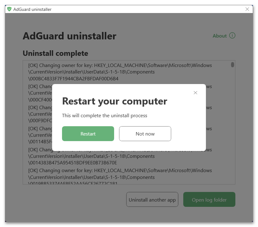 Как удалить Adguard с компьютера полностью_039