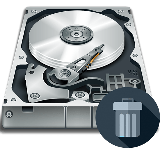 Удаление удаленных файлов с жесткого диска