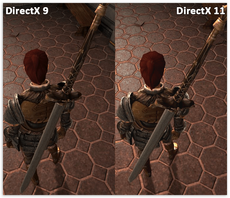 Визуальные отличия картинки в играх в зависимости от редакции DirectX